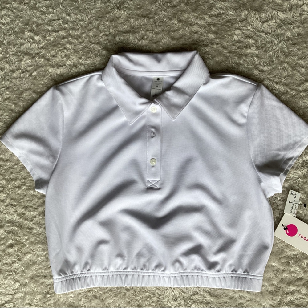 Yogalicious Kids White Polo Shirt